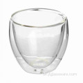Скляна чашка з подвійними стінками в посуді для пиття